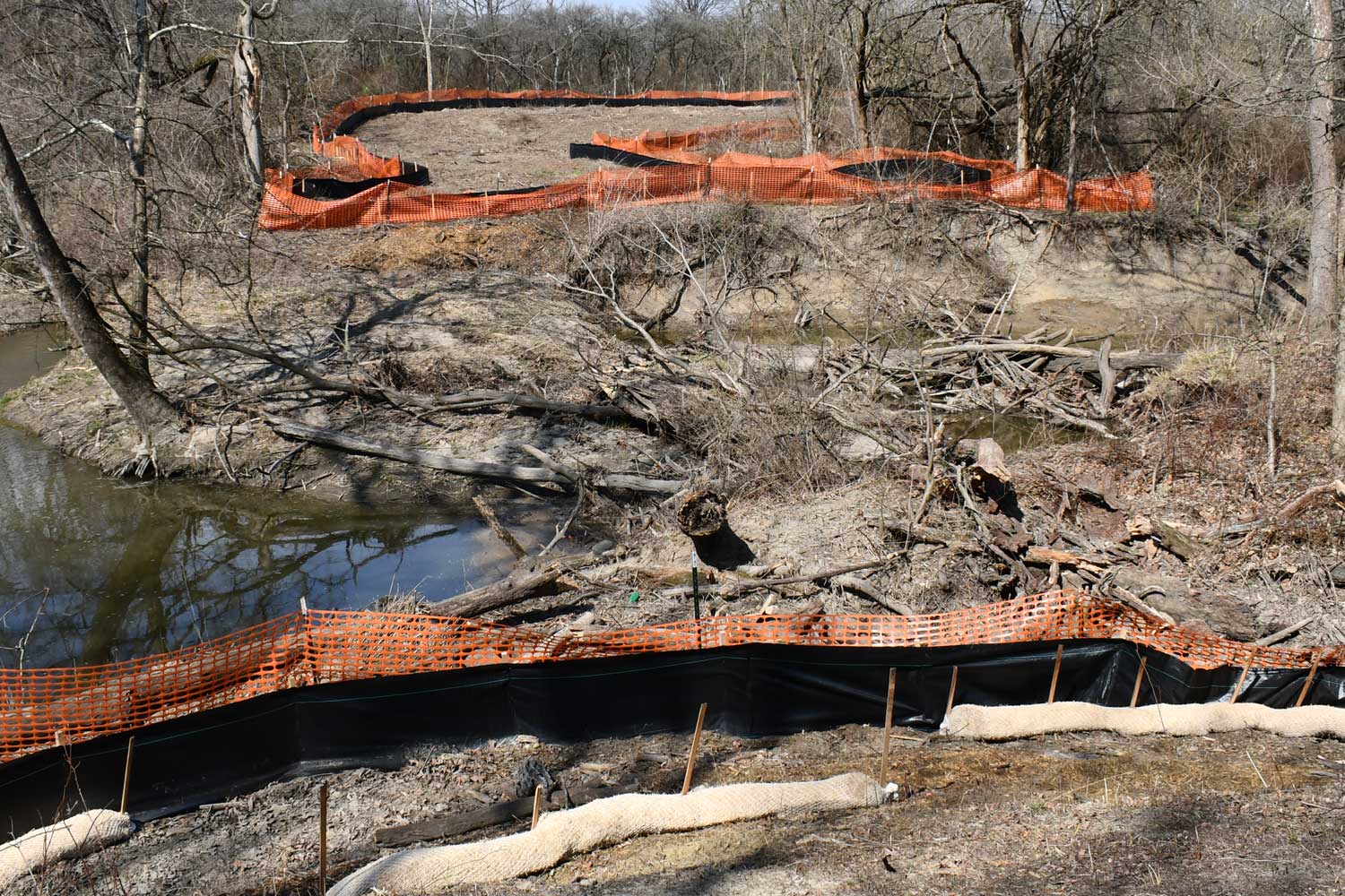 Trail under construction.