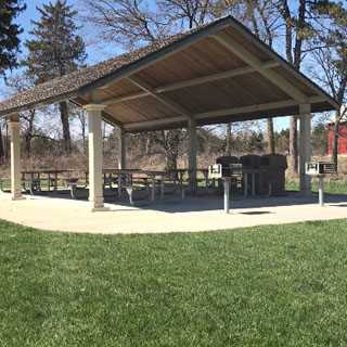 The shelter at Riverview Farmstead