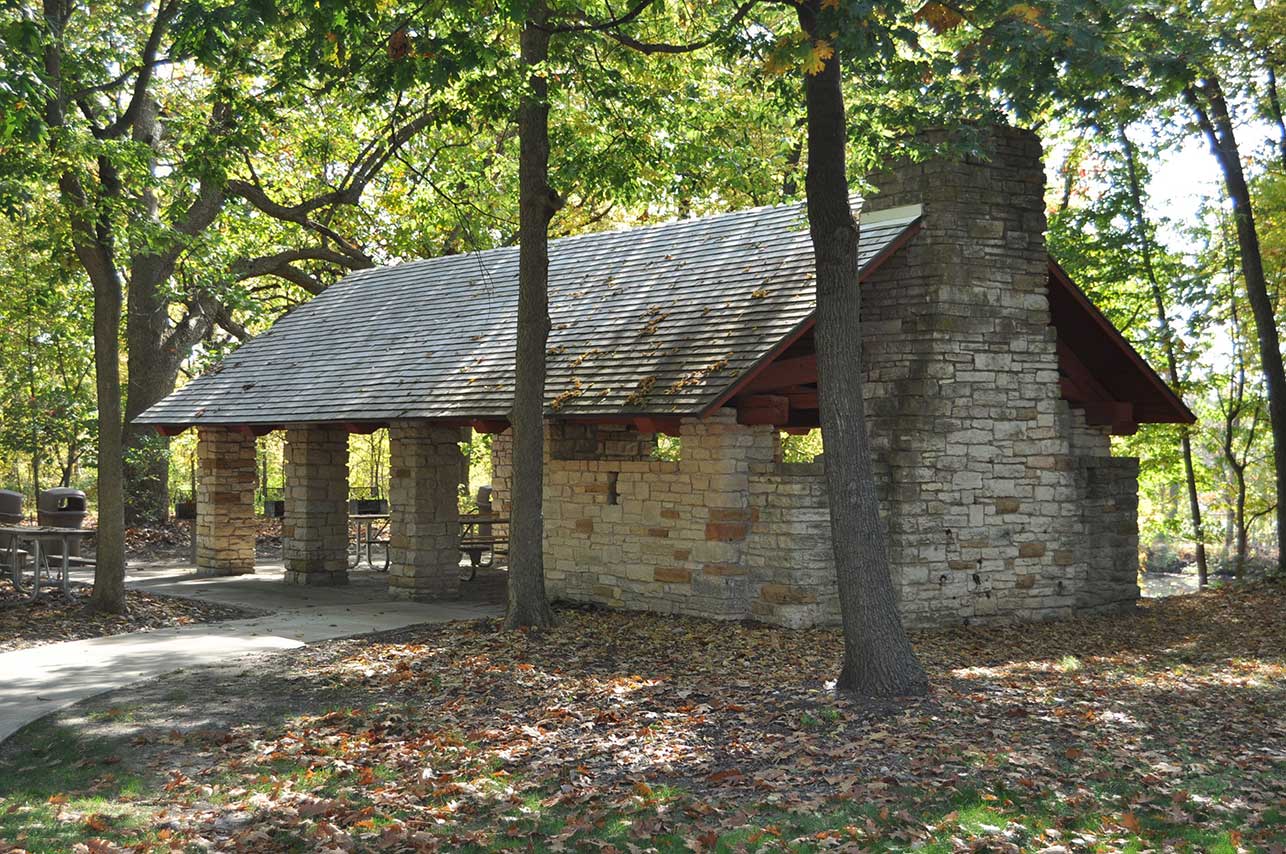 Shelter at McKinley Woods.