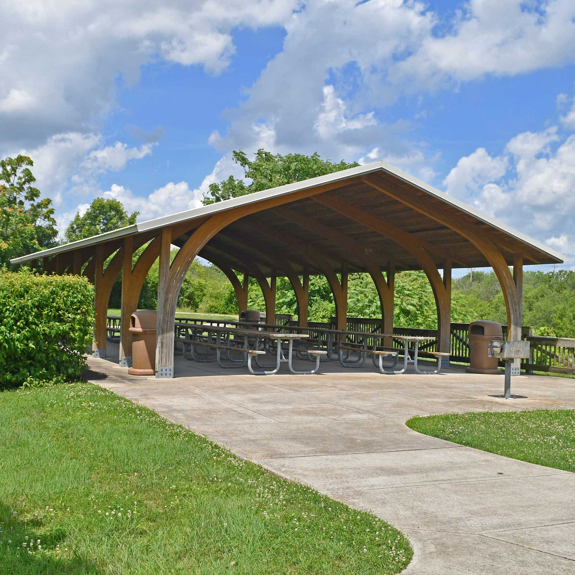 The shelter at Rock Run Rookery