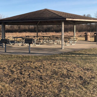 The shelter at Lower Rock Run