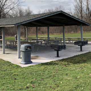 The shelter at Monee Reservoir