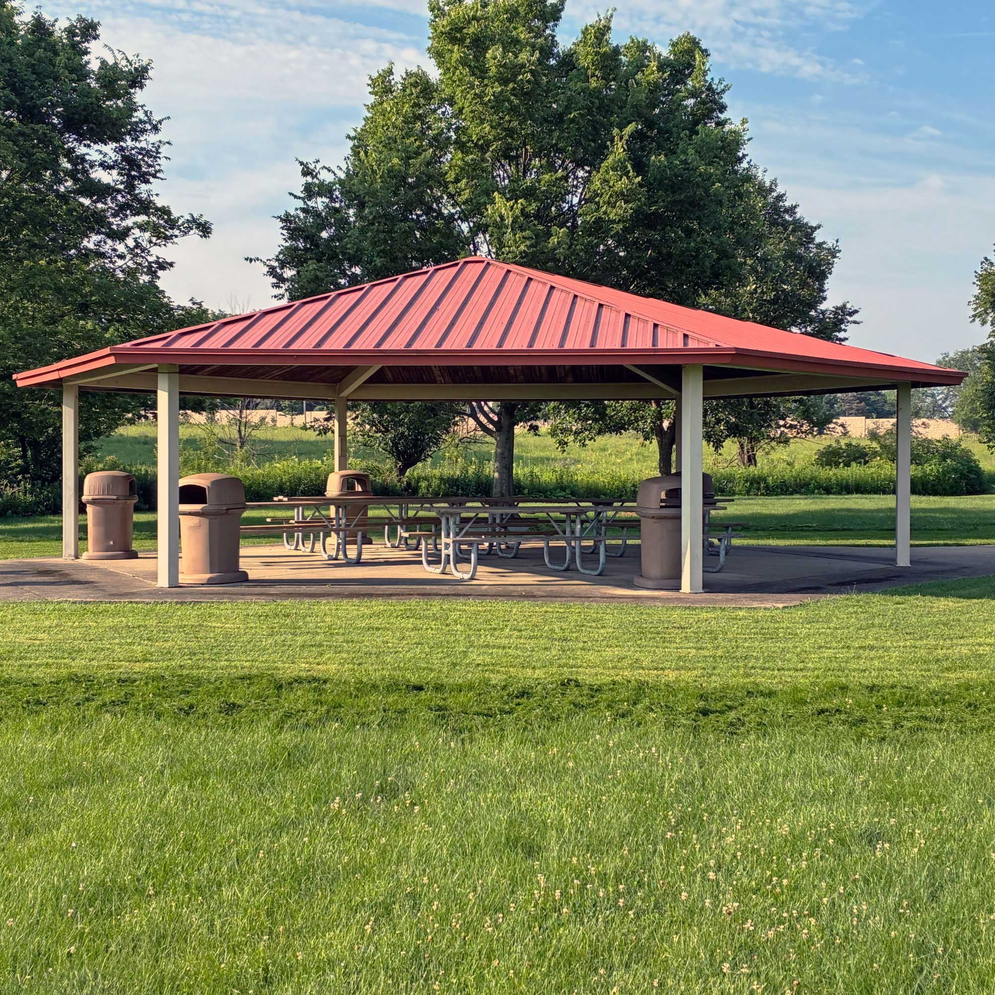 The shelter at Hickory Creek