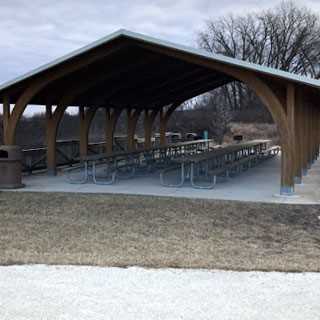 The shelter at Rock Run Rookery