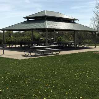 The shelter at Messenger Woods