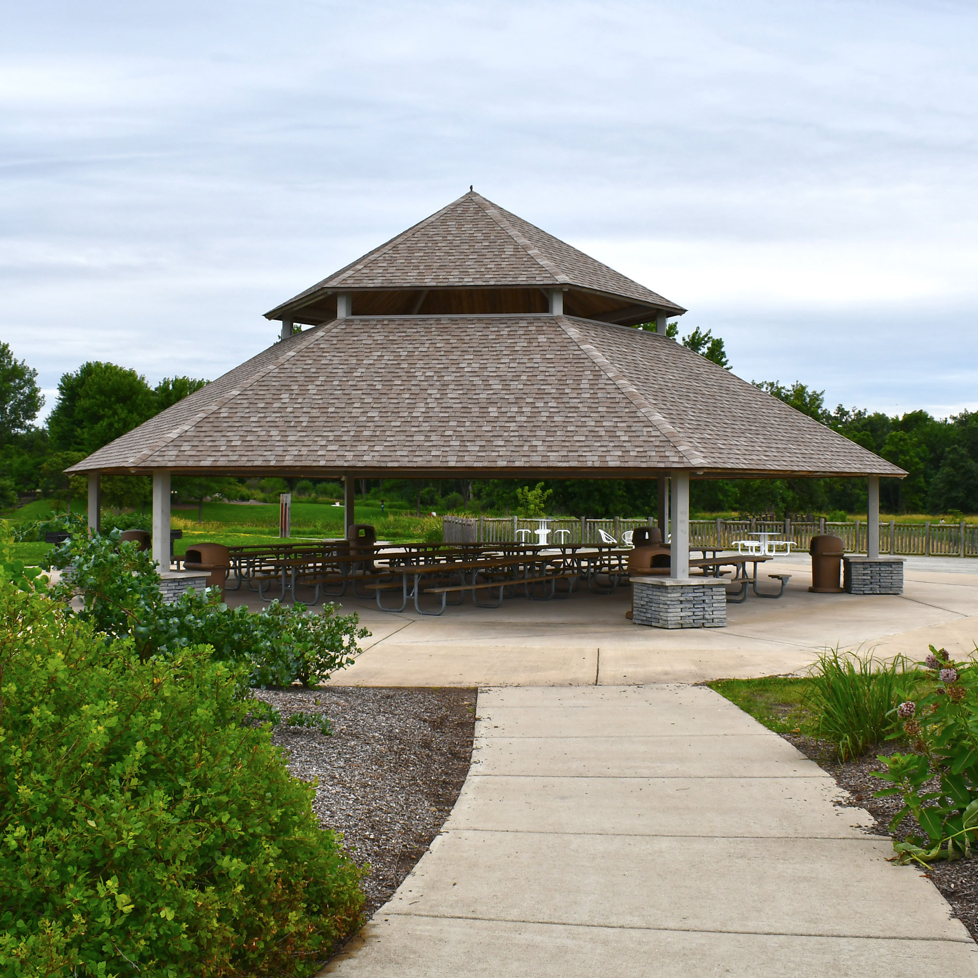 The shelter at Isle a la Cache