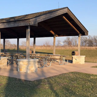 The shelter at McKinley Woods