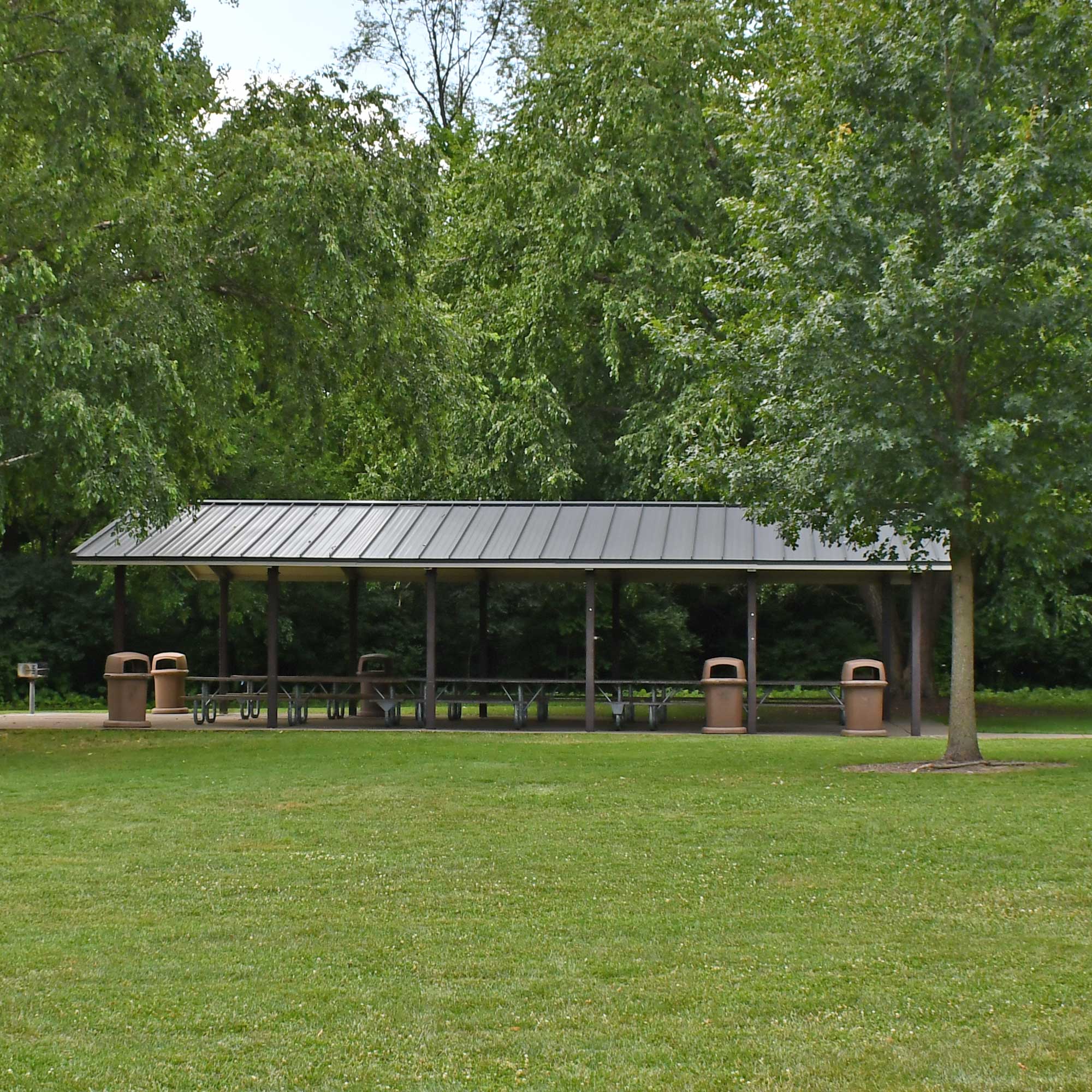 The shelter at Hammel Woods