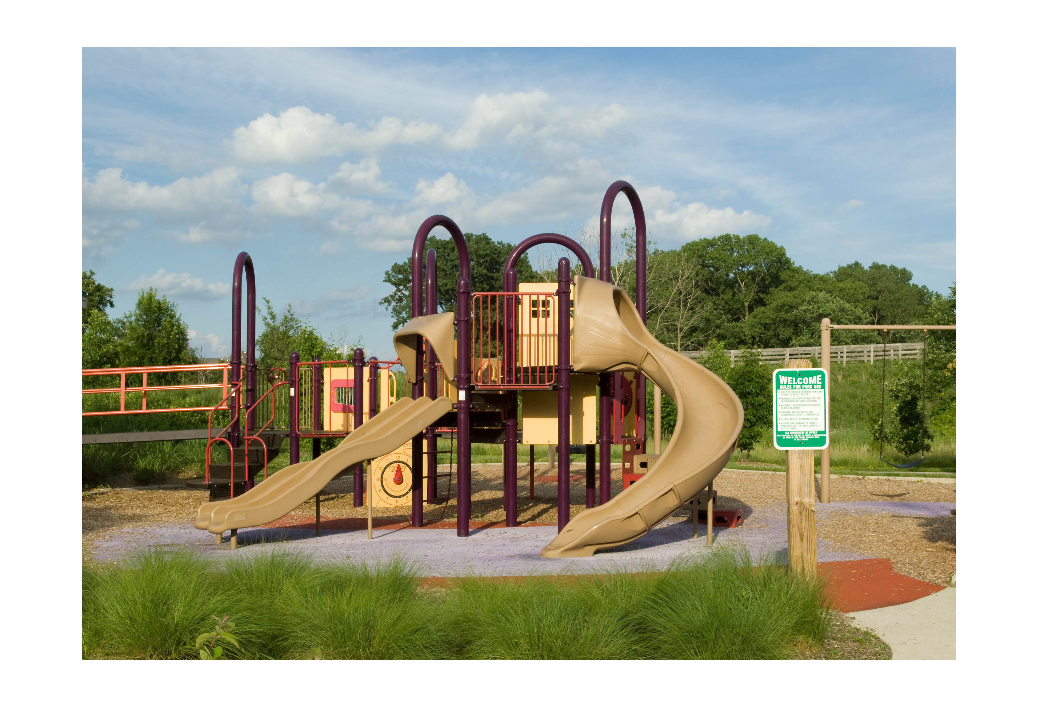 The playground at Hickory Creek Preserve.