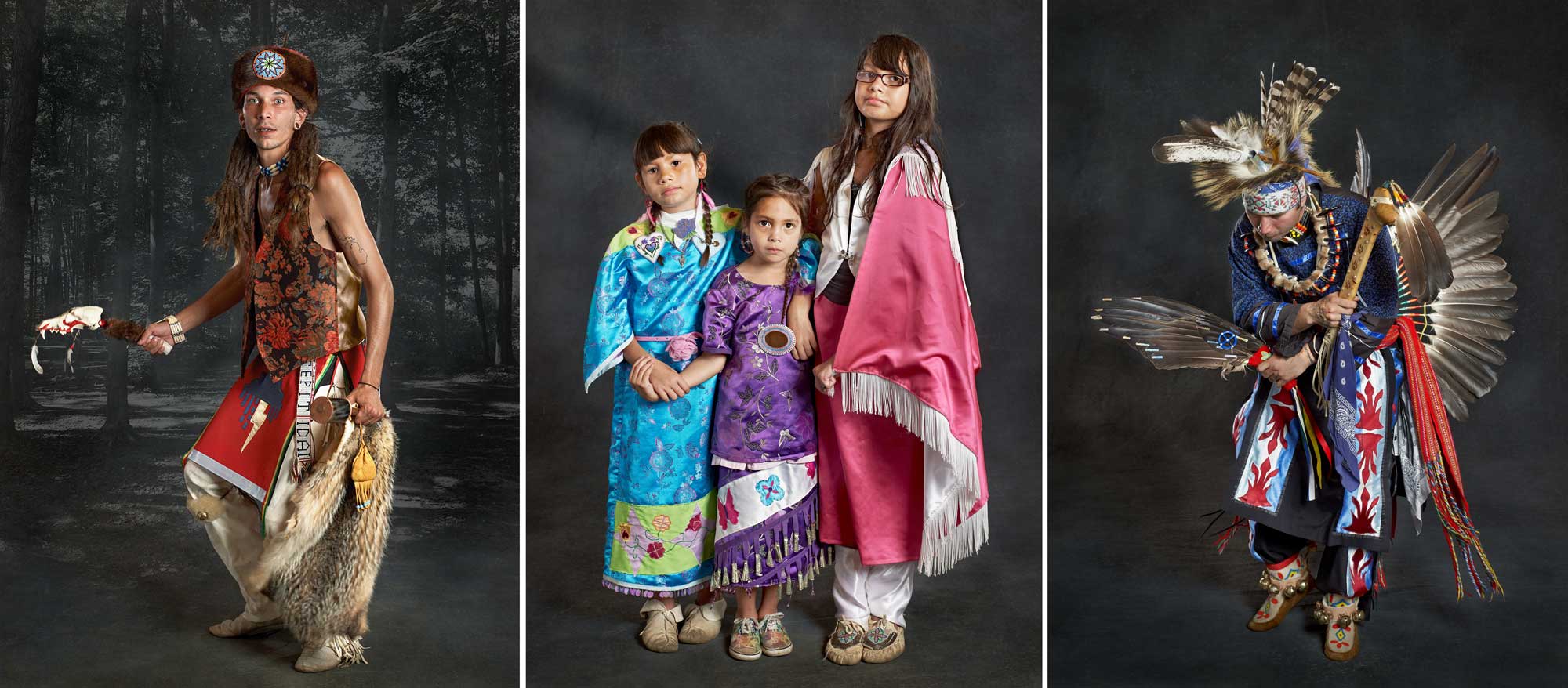 Examples from a Potawatomi portrait collection are seen.