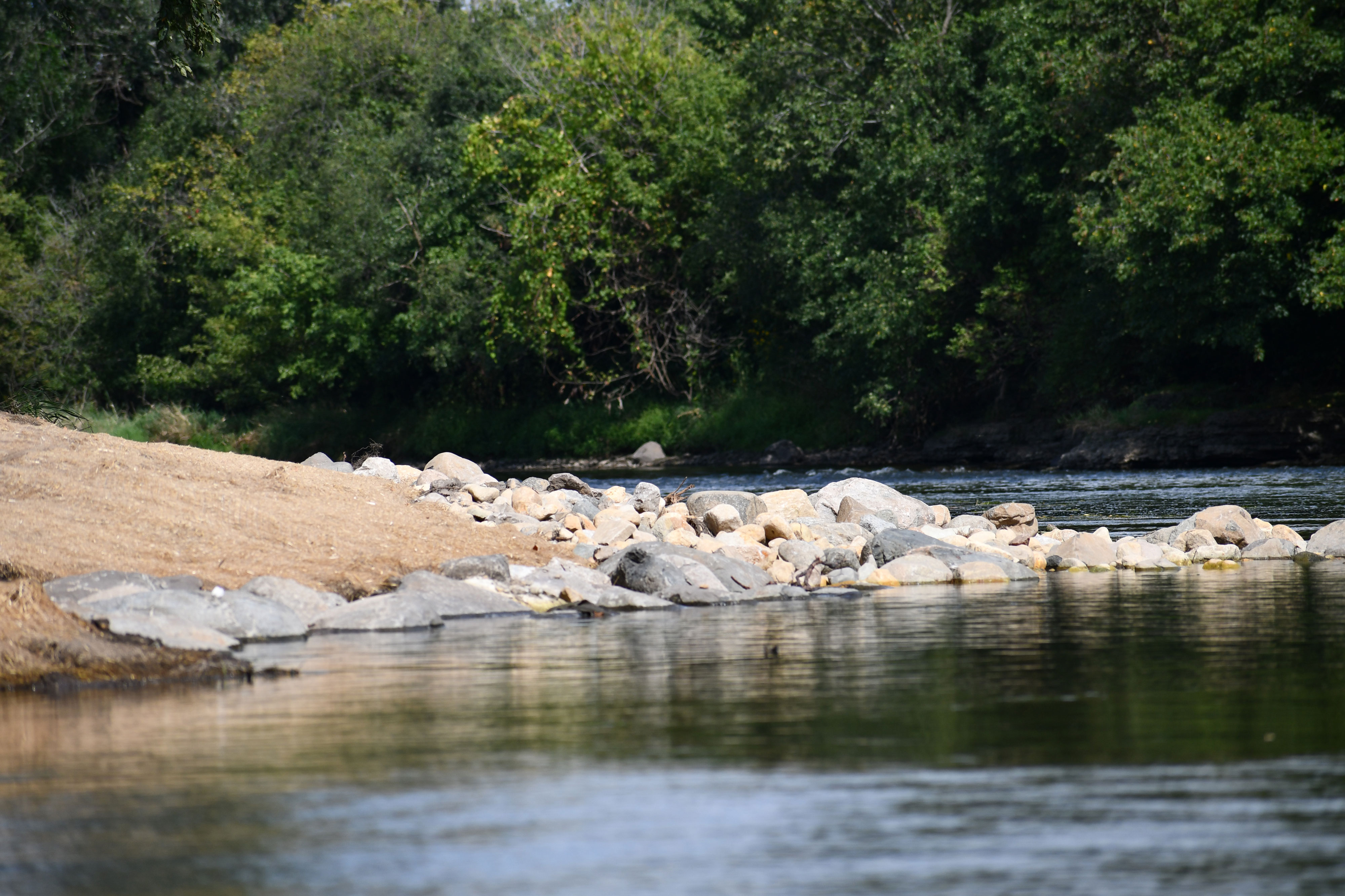 The area of Hammel Woods kayakers can pass through without having to portage.