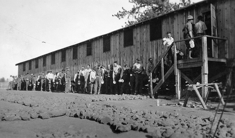 Photo of the CCC camp.