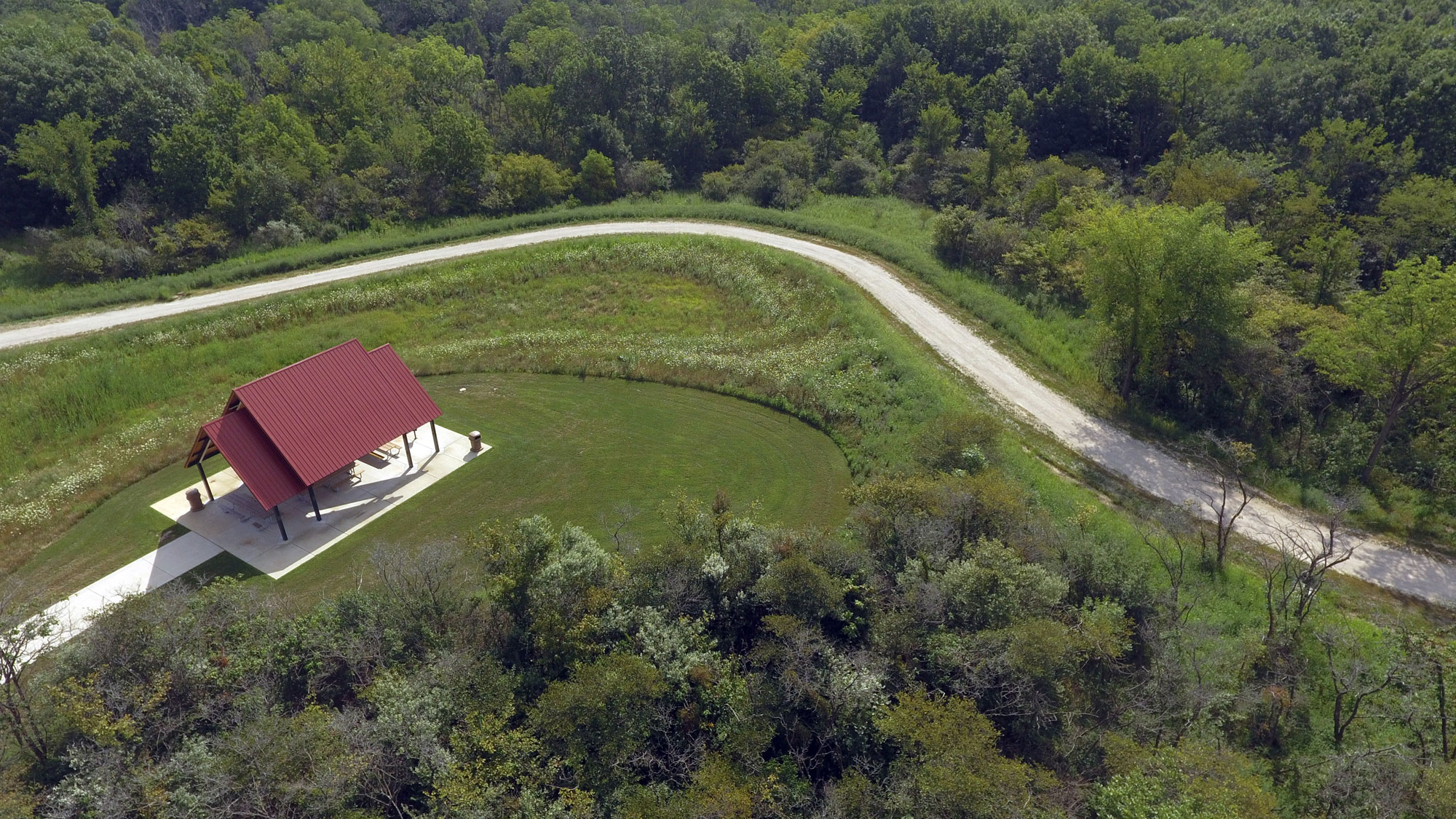 Aerial view of Plum Valley Preserve