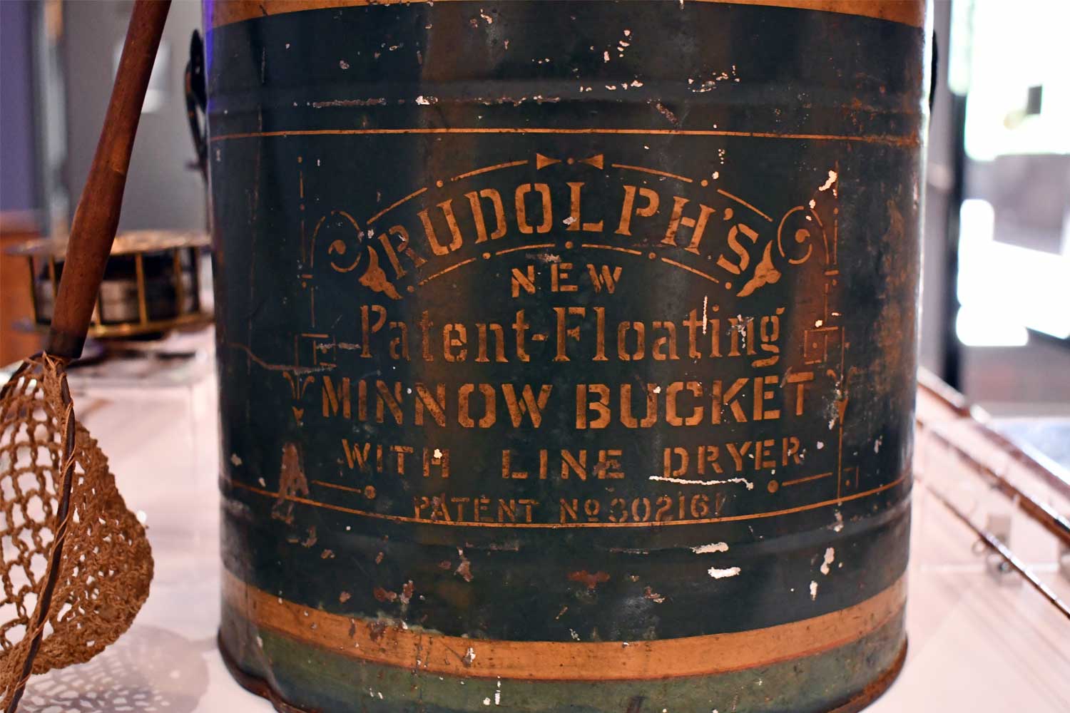 Exhibit artifacts on display.