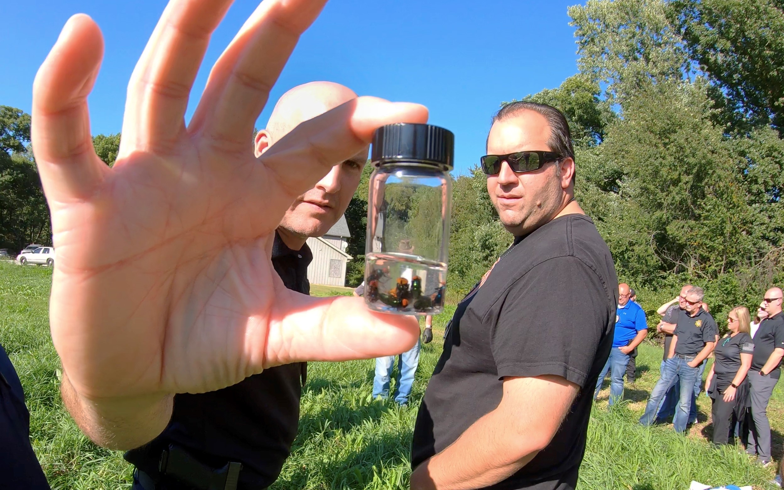 Forensic entomology workshop hosted by the Forest Preserve's police department.