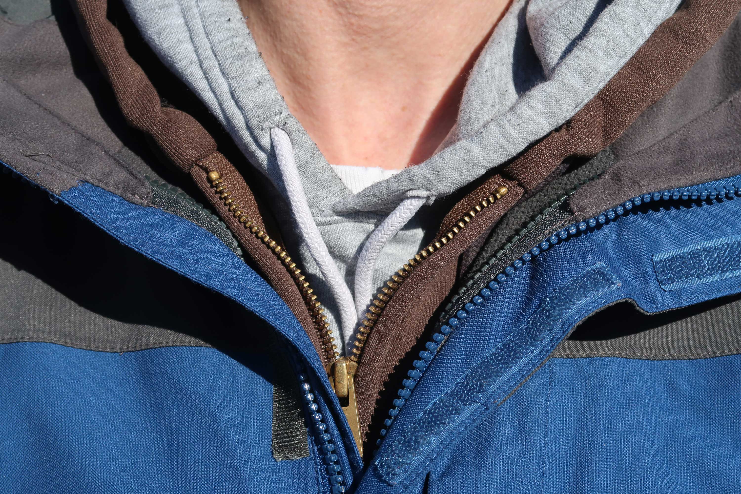 A man with multiple layers of clothing.