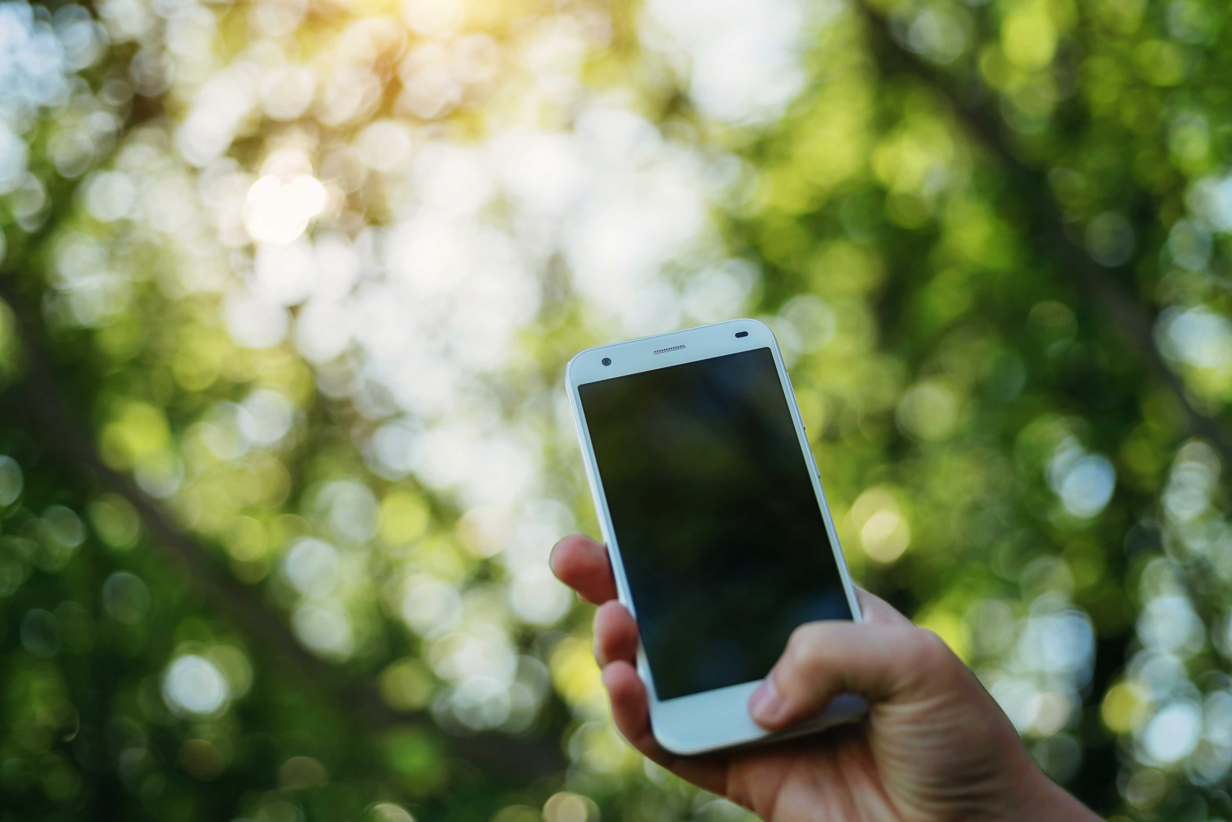 A person holding a phone.