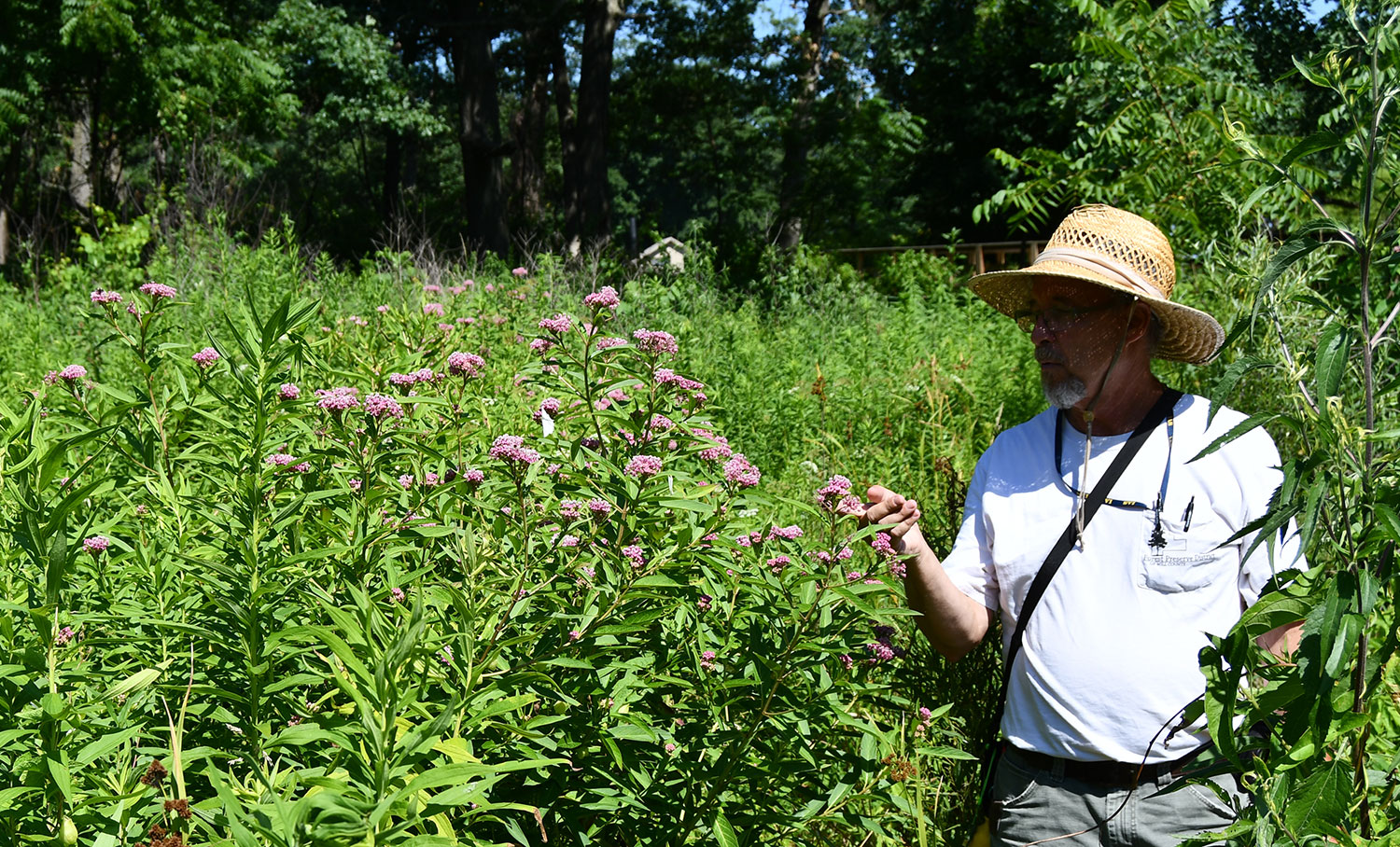Floyd Catchpole at the preserve.