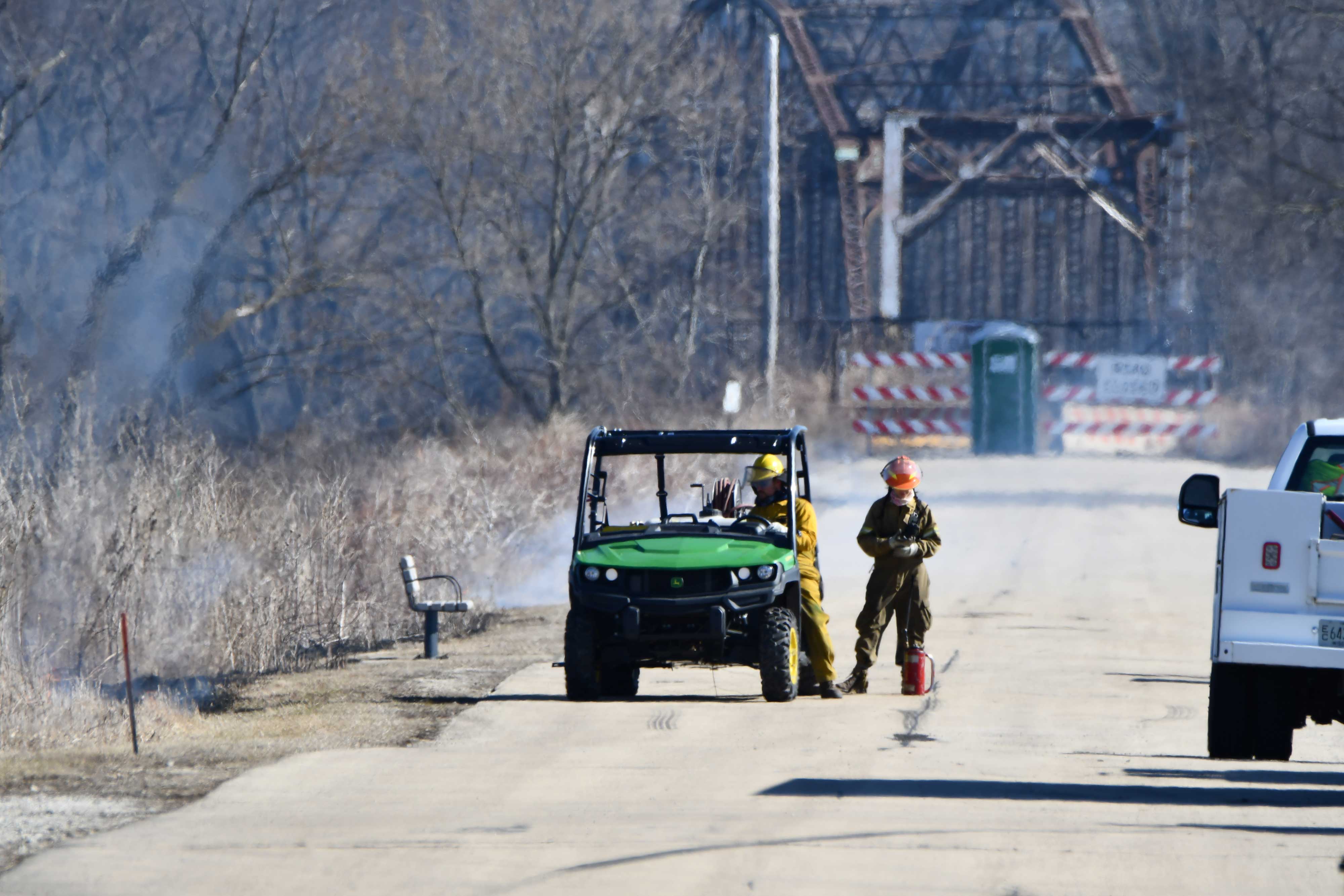 A perscribed burn at Lockport Prairie.