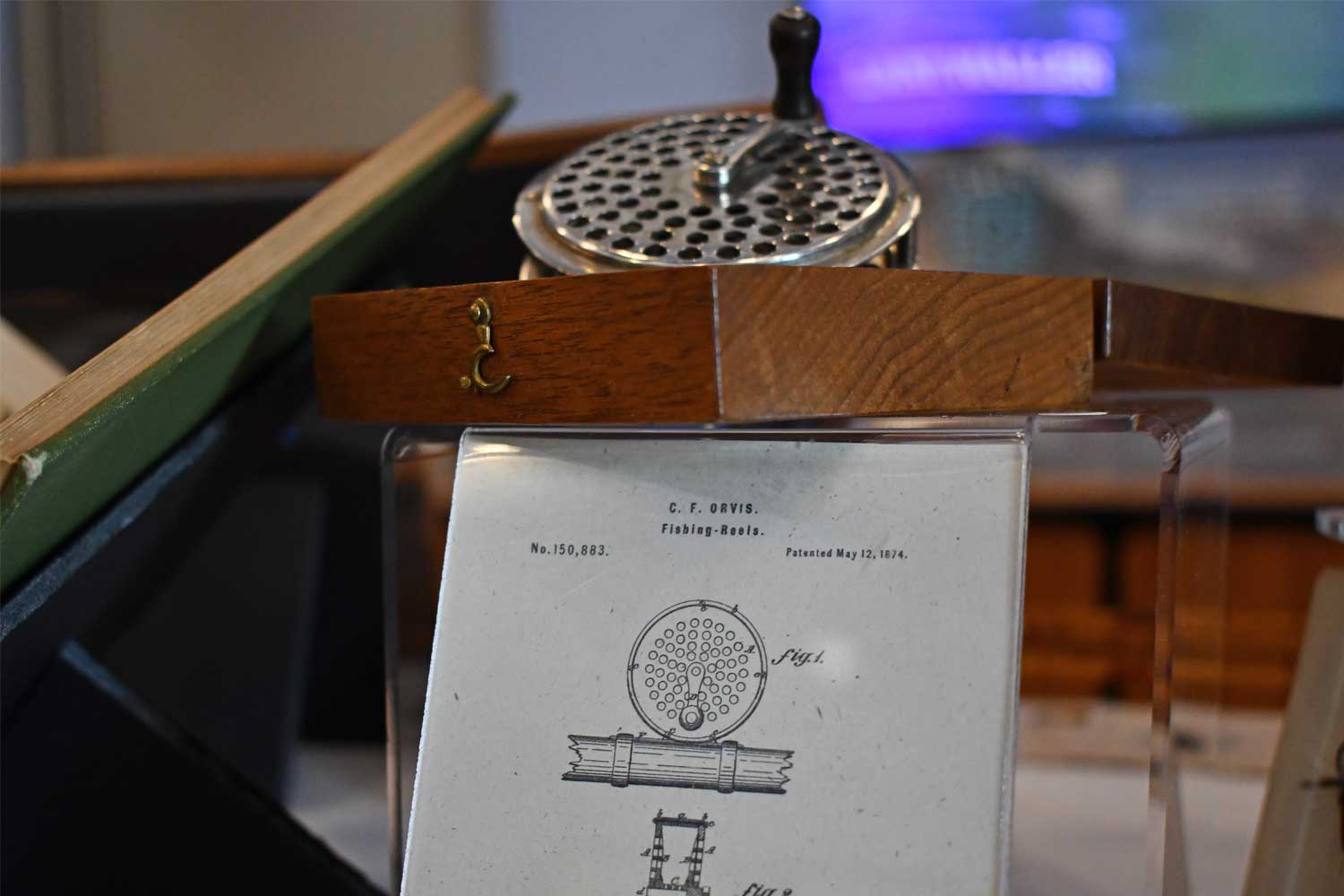 Exhibit artifacts on display.